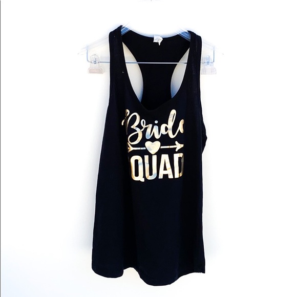 Next level Ideal T Bride Squad Black Gold Tank - Picture 2 of 6